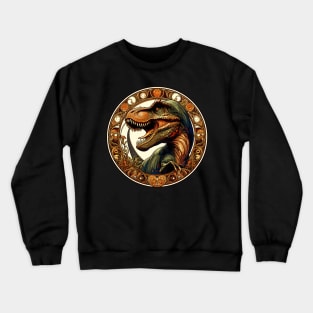 Tyrannosaurus Rex Art Nouveau Dinosaur Crewneck Sweatshirt